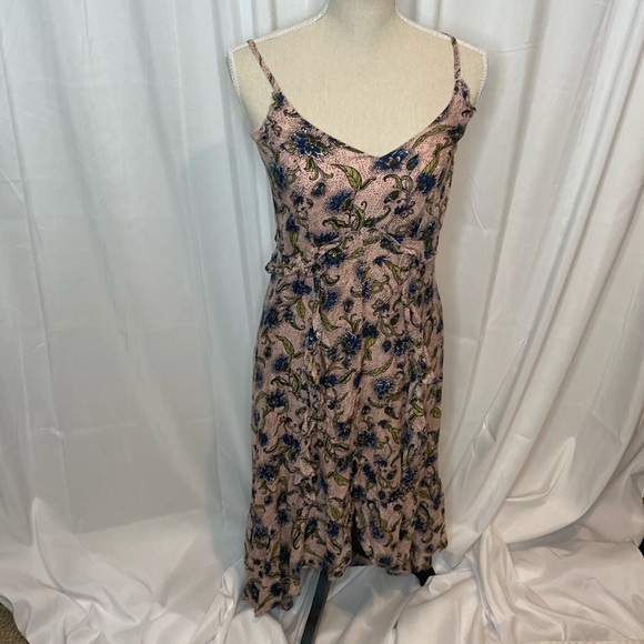54 Jessica Simpson Yasmin Pink Floral Romantic Cottagecore Ruffle Maxi Dress XS - Picture 1 of 7